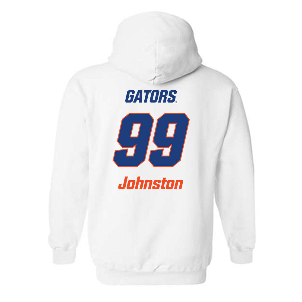 Florida - NCAA Women's Soccer : Katie Johnston - Replica Shersey Hooded Sweatshirt-1