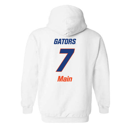 Florida - NCAA Women's Soccer : Zoe Main - Replica Shersey Hooded Sweatshirt-1