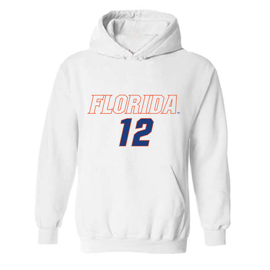 Florida - NCAA Women's Soccer : Charlotte Grim - Replica Shersey Hooded Sweatshirt-0