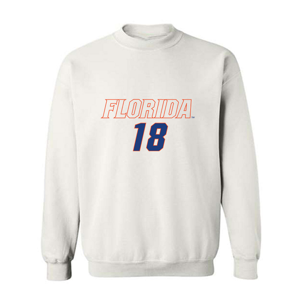 Florida - NCAA Women's Soccer : Kelsey Smith - Replica Shersey Crewneck Sweatshirt-0
