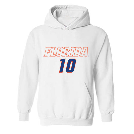 Florida - NCAA Women's Soccer : Adia Symmonds - Replica Shersey Hooded Sweatshirt-0