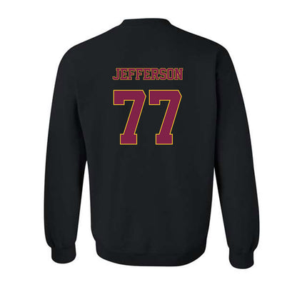 Arizona State - NCAA Football : Matai Jefferson - Classic Fashion Shersey Crewneck Sweatshirt-1