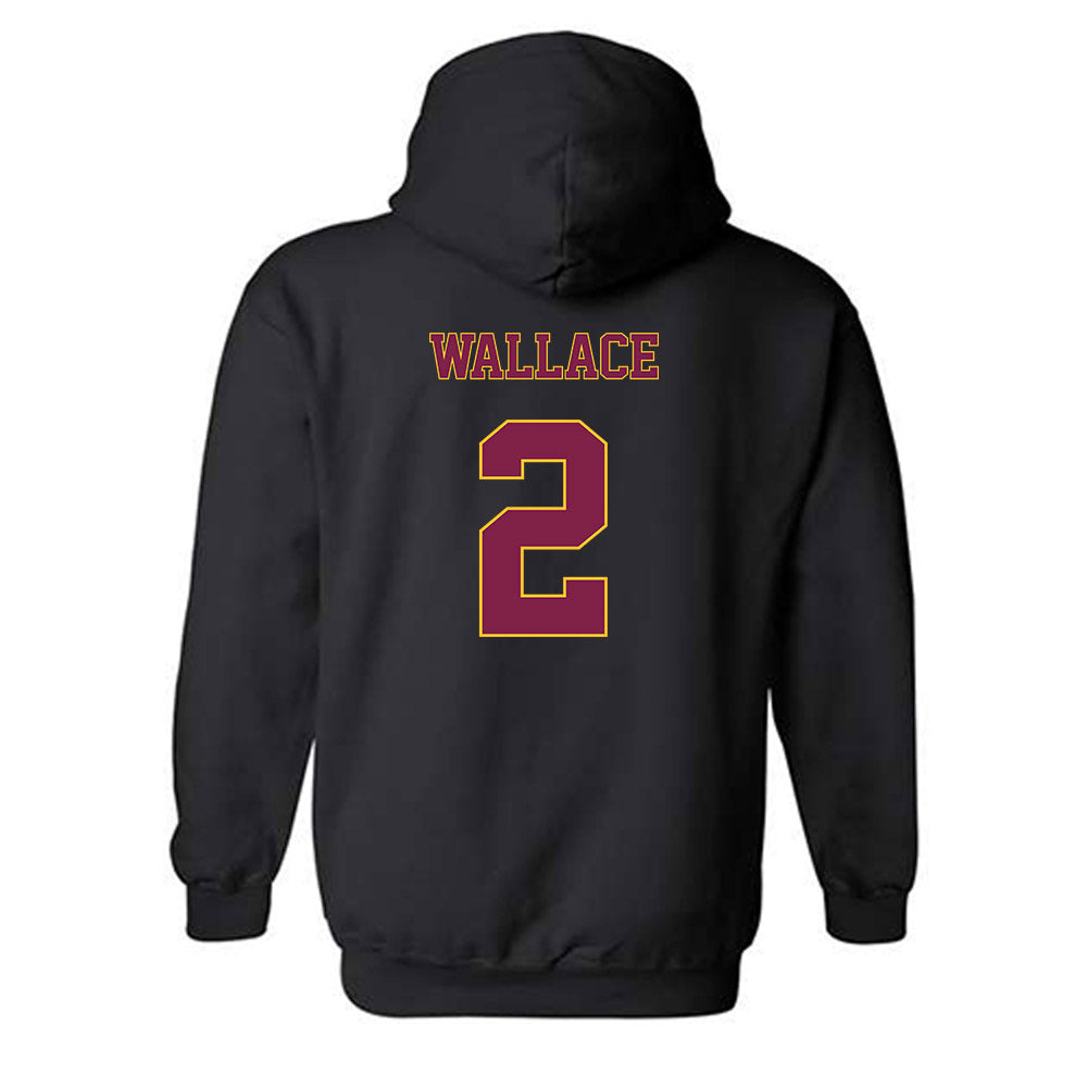 Arizona State - NCAA Men's Basketball : Vijay Wallace - Classic Fashion Shersey Hooded Sweatshirt-1