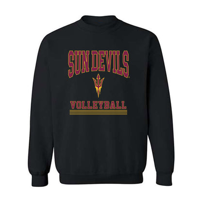 Arizona State - NCAA Women's Volleyball : Maeva Schalk - Classic Fashion Shersey Crewneck Sweatshirt-0