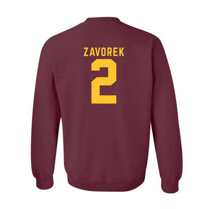 Arizona State - NCAA Baseball : Beckett Zavorek - Classic Shersey Crewneck Sweatshirt-1