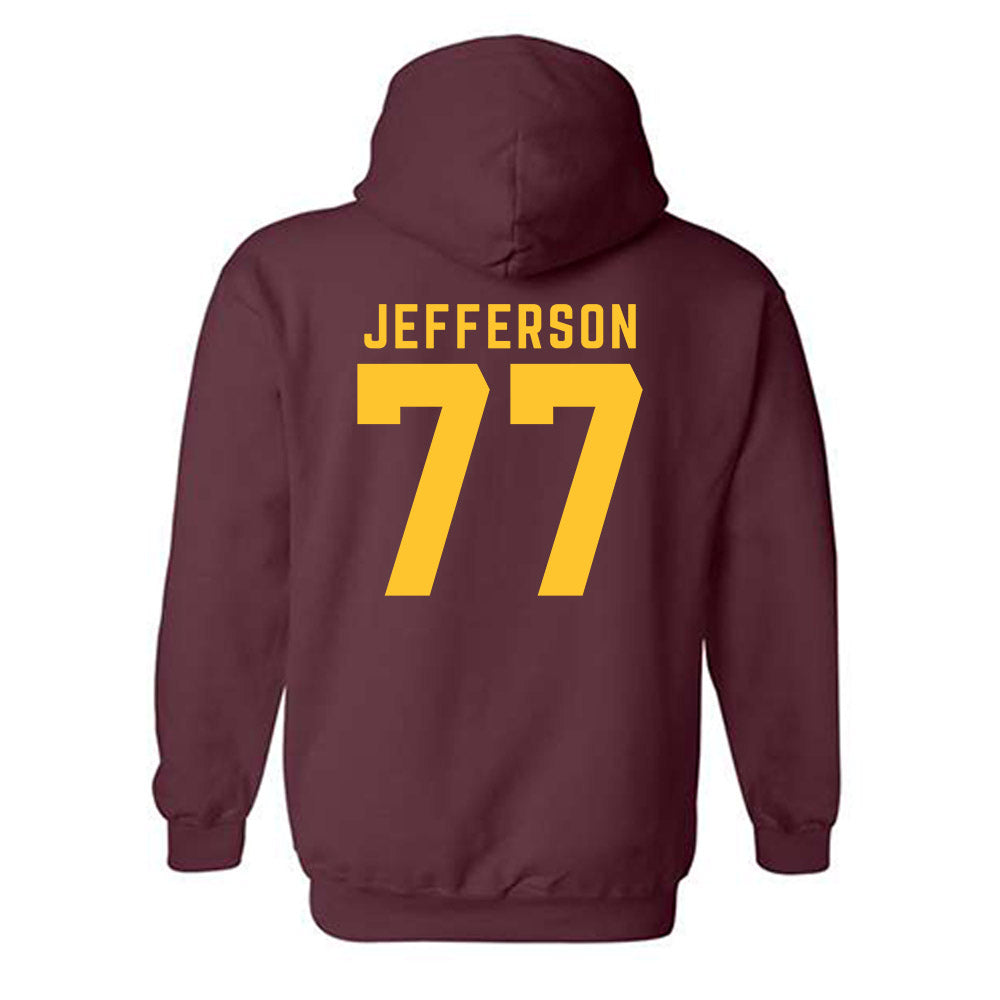 Arizona State - NCAA Football : Matai Jefferson - Classic Shersey Hooded Sweatshirt-1
