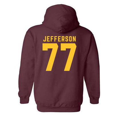 Arizona State - NCAA Football : Matai Jefferson - Classic Shersey Hooded Sweatshirt-1