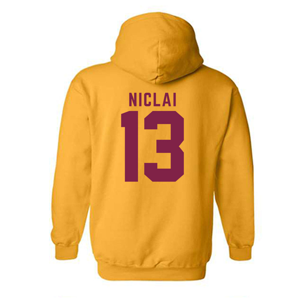 Arizona State - NCAA Baseball : Coen Niclai - Classic Shersey Hooded Sweatshirt-1