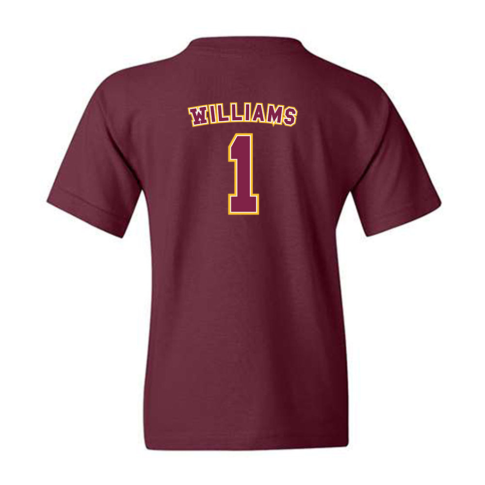 Arizona State - NCAA Women's Basketball : Amaya Williams - Sports Shersey Youth T-Shirt-1
