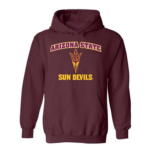 Arizona State - NCAA Men's Basketball : Jovan Icitovic - Sports Shersey Hooded Sweatshirt-0