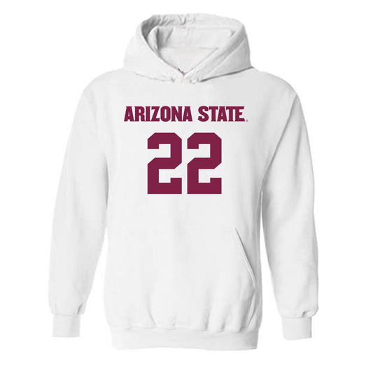 Arizona State - NCAA Women's Soccer : Abbie Kelly - Replica Shersey Hooded Sweatshirt-0