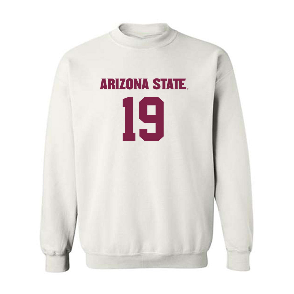 Arizona State - NCAA Women's Soccer : Sierra Bergen - Replica Shersey Crewneck Sweatshirt-0