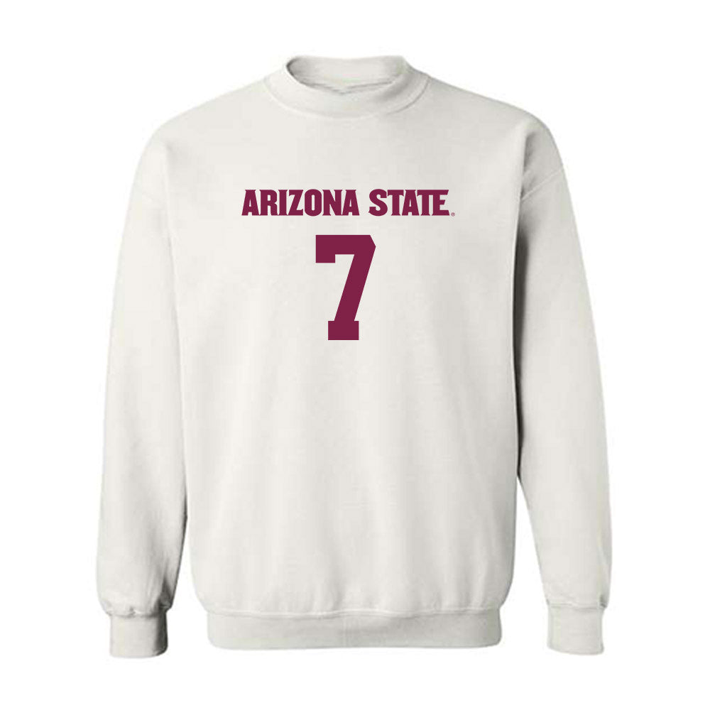 Arizona State - NCAA Women's Soccer : Tatum Thomason - Replica Shersey Crewneck Sweatshirt-0