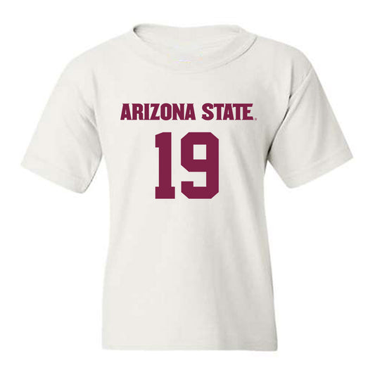 Arizona State - NCAA Women's Soccer : Sierra Bergen - Replica Shersey Youth T-Shirt-0