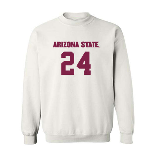 Arizona State - NCAA Women's Soccer : Katherine Ozard - Replica Shersey Crewneck Sweatshirt-0