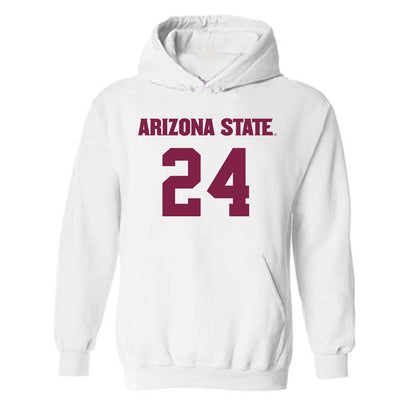 Arizona State - NCAA Women's Soccer : Katherine Ozard - Replica Shersey Hooded Sweatshirt-0
