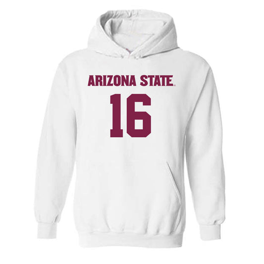 Arizona State - NCAA Women's Soccer : Pauline Nelles - Replica Shersey Hooded Sweatshirt