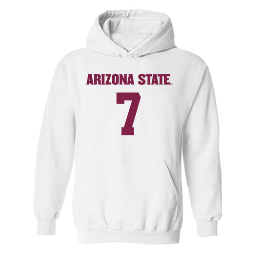 Arizona State - NCAA Women's Soccer : Tatum Thomason - Replica Shersey Hooded Sweatshirt-0