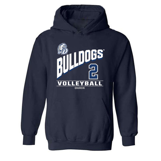 Drake - NCAA Women's Volleyball : Katie Quick - Classic Fashion Shersey Hooded Sweatshirt-0