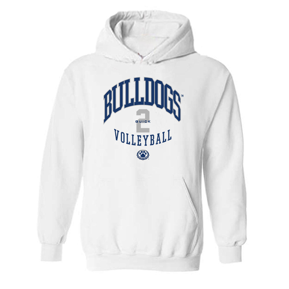 Drake - NCAA Women's Volleyball : Katie Quick - Classic Fashion Shersey Hooded Sweatshirt-0
