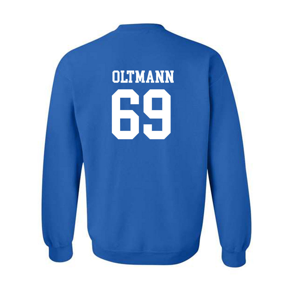 Drake - NCAA Football : Lincoln Oltmann - Classic Shersey Crewneck Sweatshirt-1