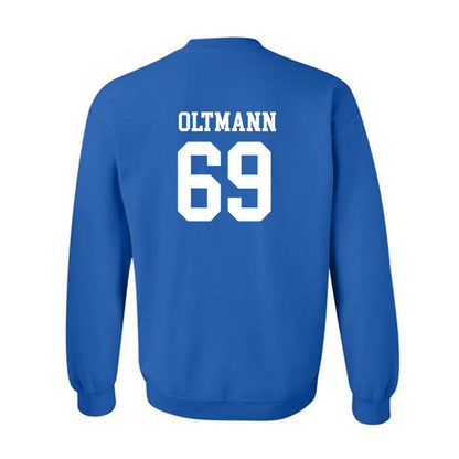 Drake - NCAA Football : Lincoln Oltmann - Classic Shersey Crewneck Sweatshirt-1