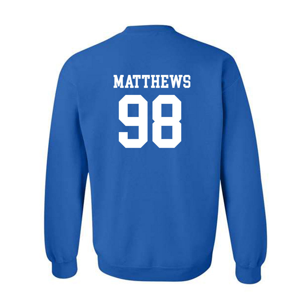Drake - NCAA Football : Kannon Matthews - Classic Shersey Crewneck Sweatshirt-1