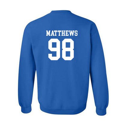 Drake - NCAA Football : Kannon Matthews - Classic Shersey Crewneck Sweatshirt-1