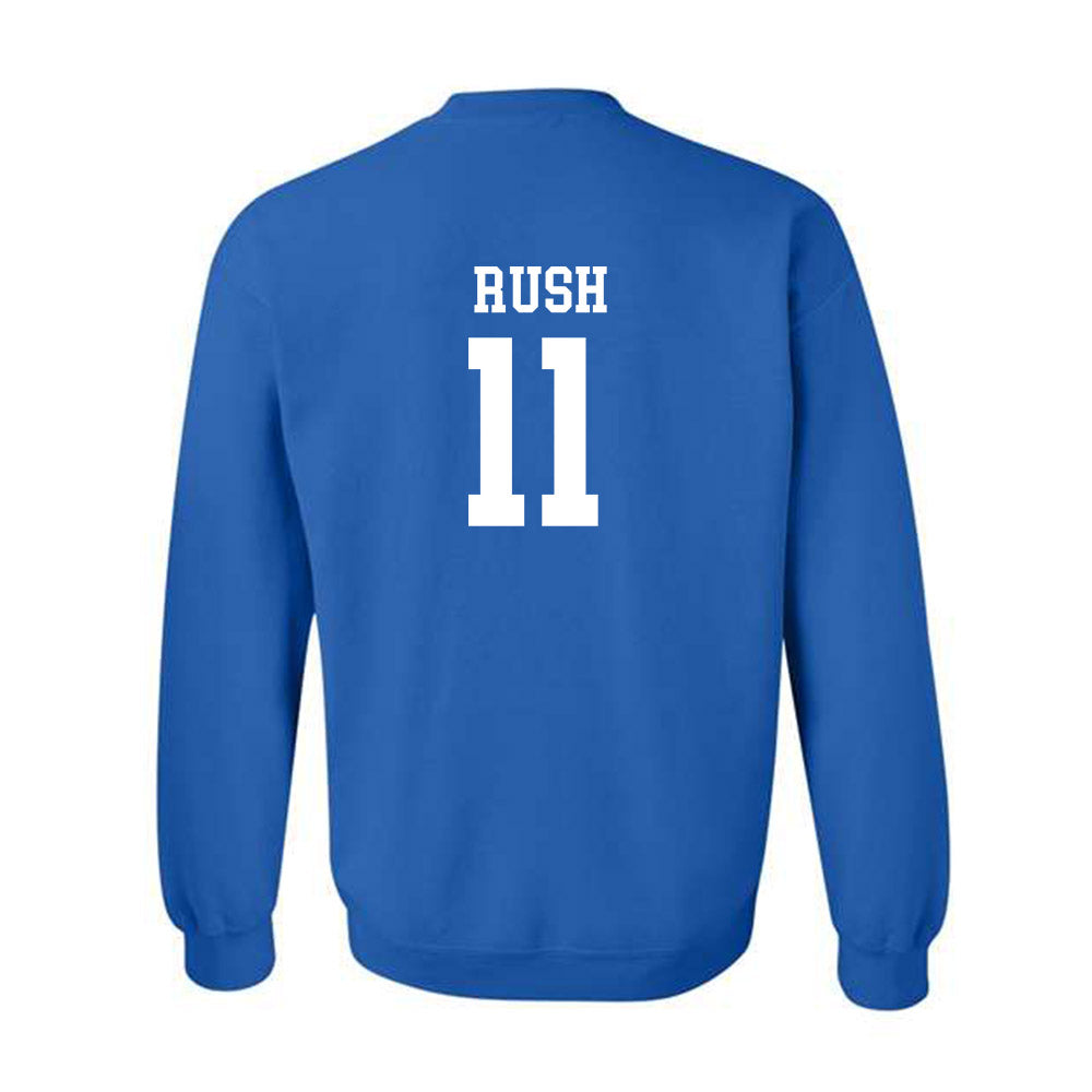Drake - NCAA Men's Basketball : LJ Rush - Classic Shersey Crewneck Sweatshirt-1