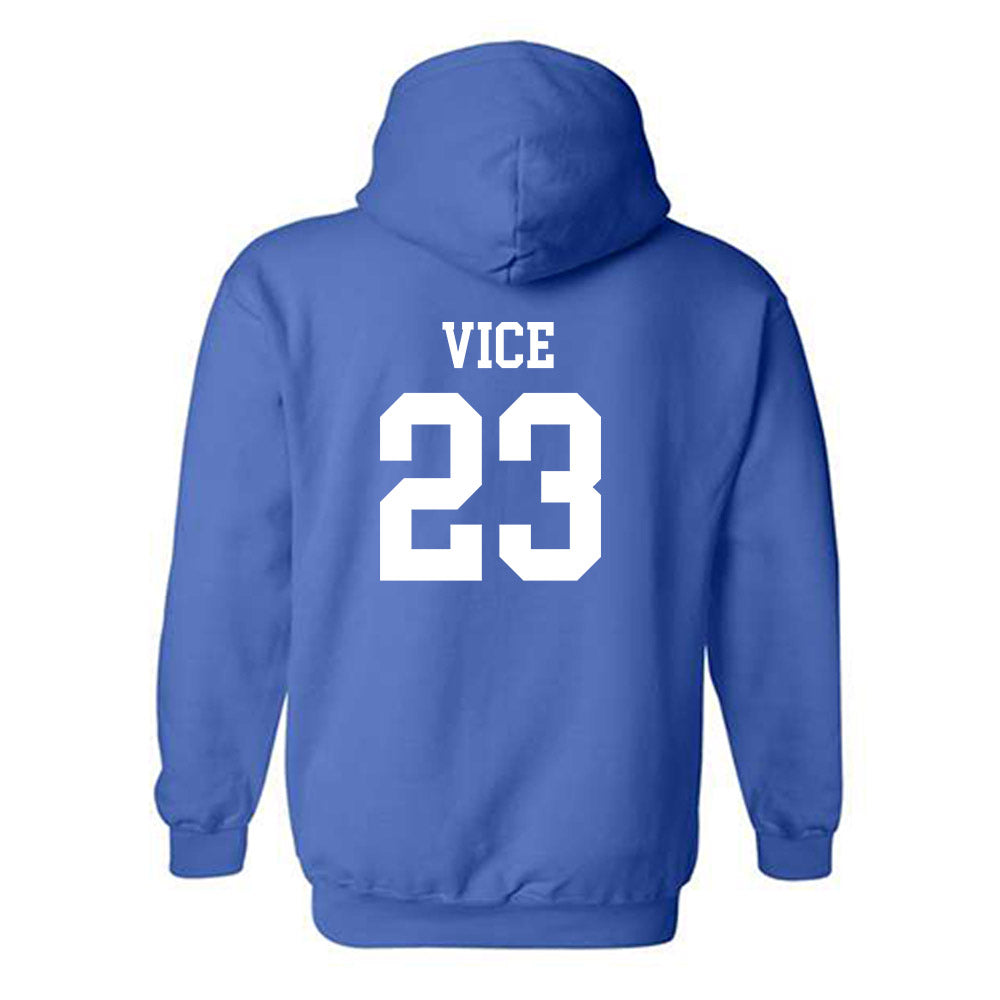 Drake - NCAA Women's Basketball : Quinn Vice - Classic Shersey Hooded Sweatshirt-1