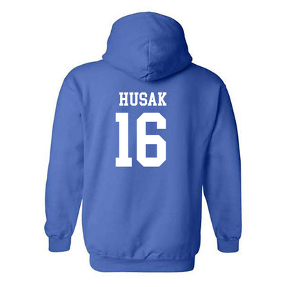 Drake - NCAA Softball : Ava Husak - Classic Shersey Hooded Sweatshirt-1