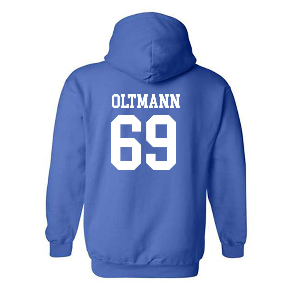 Drake - NCAA Football : Lincoln Oltmann - Classic Shersey Hooded Sweatshirt-1