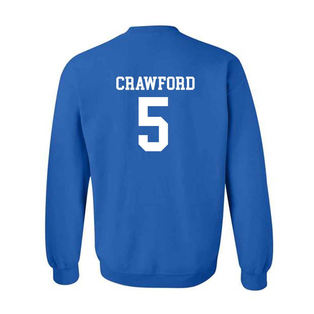 Drake - NCAA Women's Basketball : Mya Crawford - Classic Shersey Crewneck Sweatshirt-1