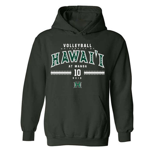 Hawaii - NCAA Women's Volleyball : Cha'lei Reid - Classic Fashion Shersey Hooded Sweatshirt-0