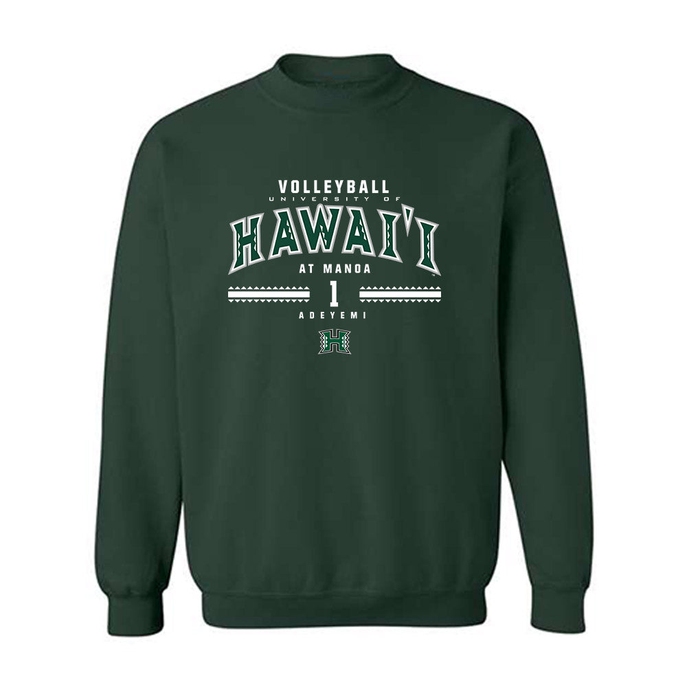 Hawaii - NCAA Women's Volleyball : Stella Adeyemi - Classic Fashion Shersey Crewneck Sweatshirt-0