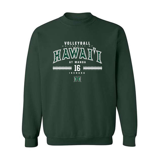 Hawaii - NCAA Women's Volleyball : Tayli Ikenaga - Classic Fashion Shersey Crewneck Sweatshirt-0