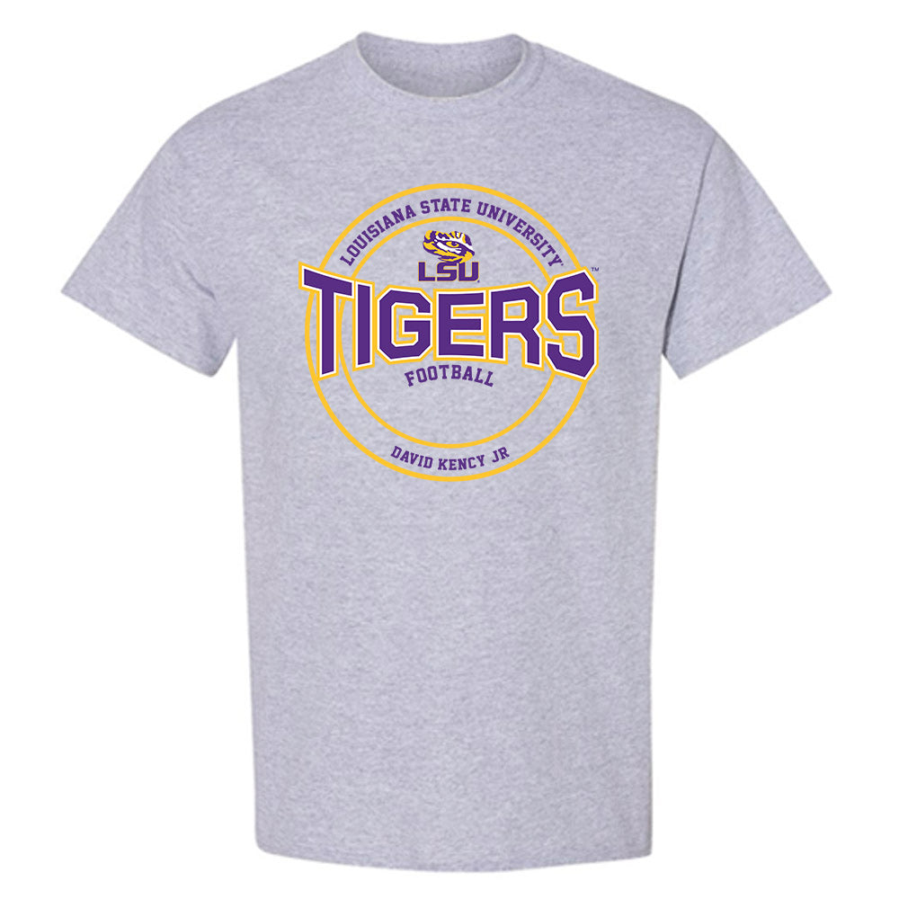 LSU - NCAA Football : David Kency Jr - Classic Fashion Shersey T-Shirt-0