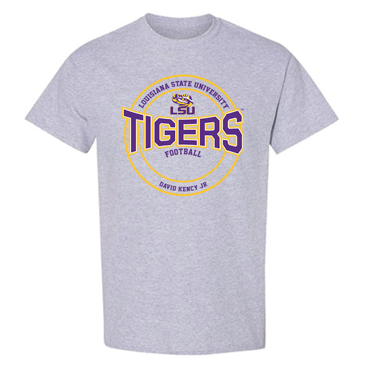 LSU - NCAA Football : David Kency Jr - Classic Fashion Shersey T-Shirt-0
