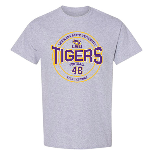 LSU - NCAA Football : Kolaj Cobbins - Classic Fashion Shersey T-Shirt-0