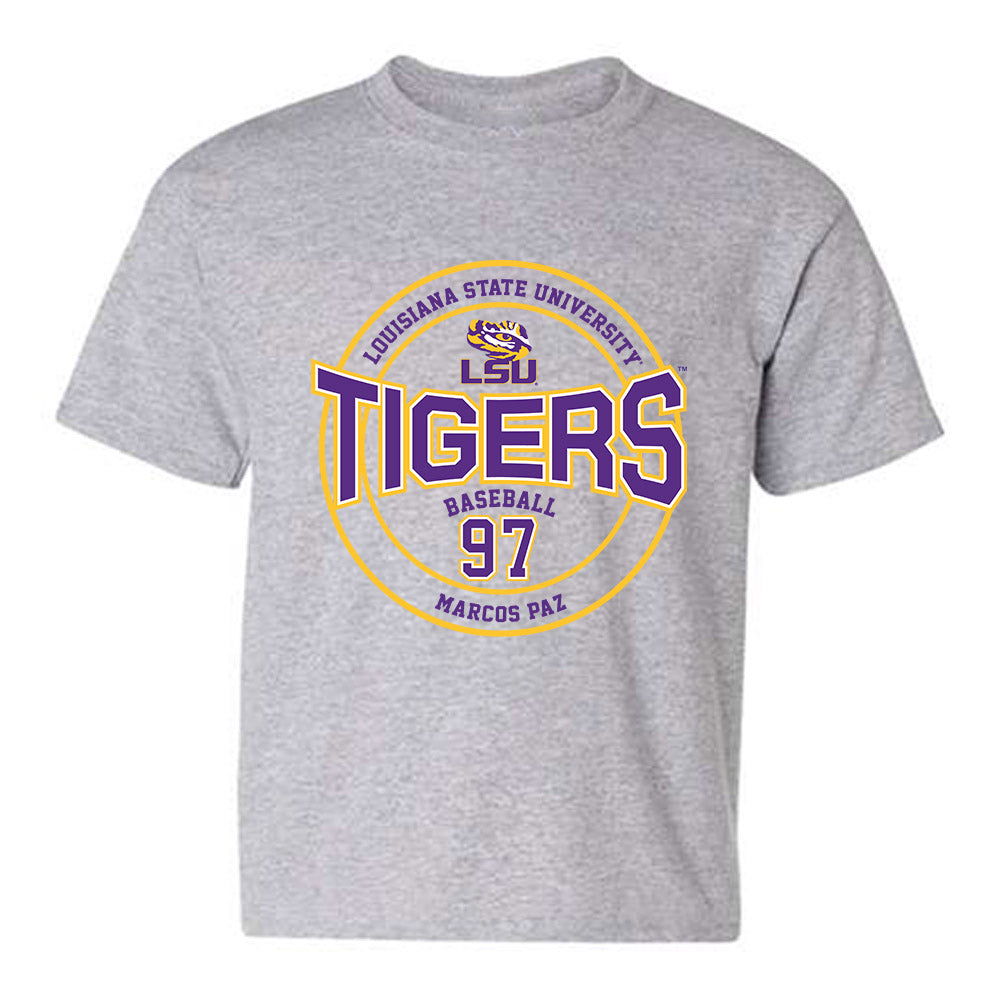 LSU - NCAA Baseball : Marcos Paz - Classic Fashion Shersey Youth T-Shirt-0