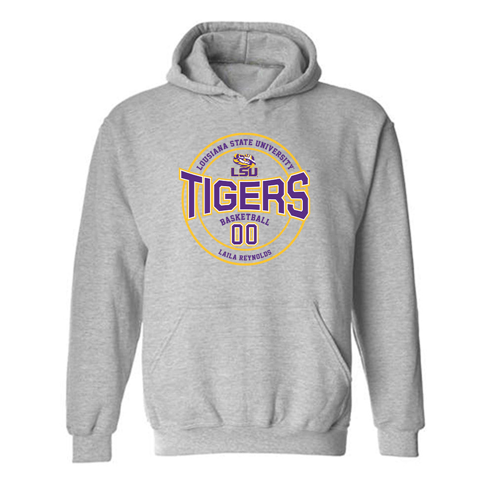 LSU - NCAA Women's Basketball : Laila Reynolds - Classic Fashion Shersey Hooded Sweatshirt-0