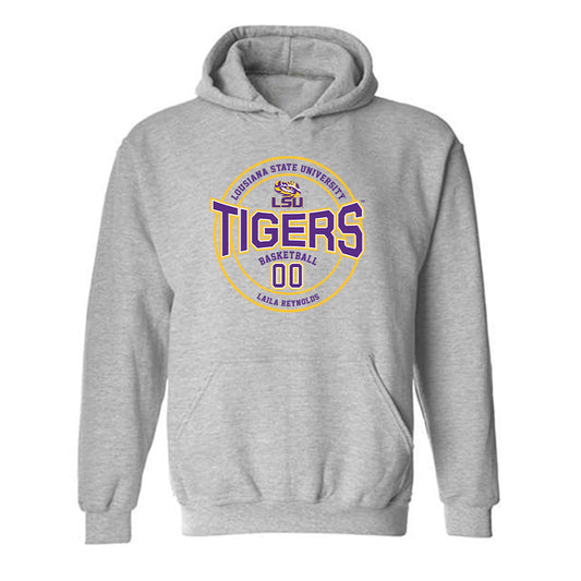 LSU - NCAA Women's Basketball : Laila Reynolds - Classic Fashion Shersey Hooded Sweatshirt-0