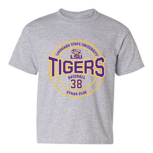 LSU - NCAA Baseball : Ethan Plog - Classic Fashion Shersey Youth T-Shirt-0