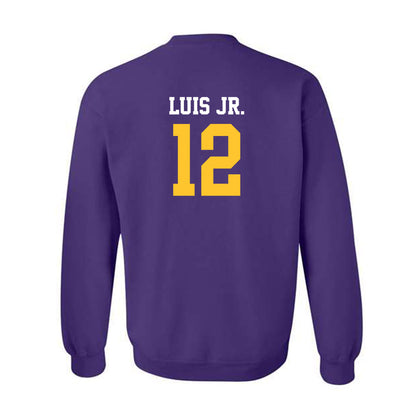 LSU - NCAA Men's Basketball : RJ Luis Jr. - Classic Shersey Crewneck Sweatshirt-1