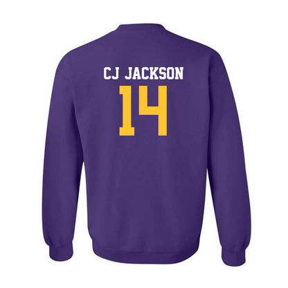 LSU - NCAA Football : Christopher "CJ" Jackson - Classic Shersey Crewneck Sweatshirt-1