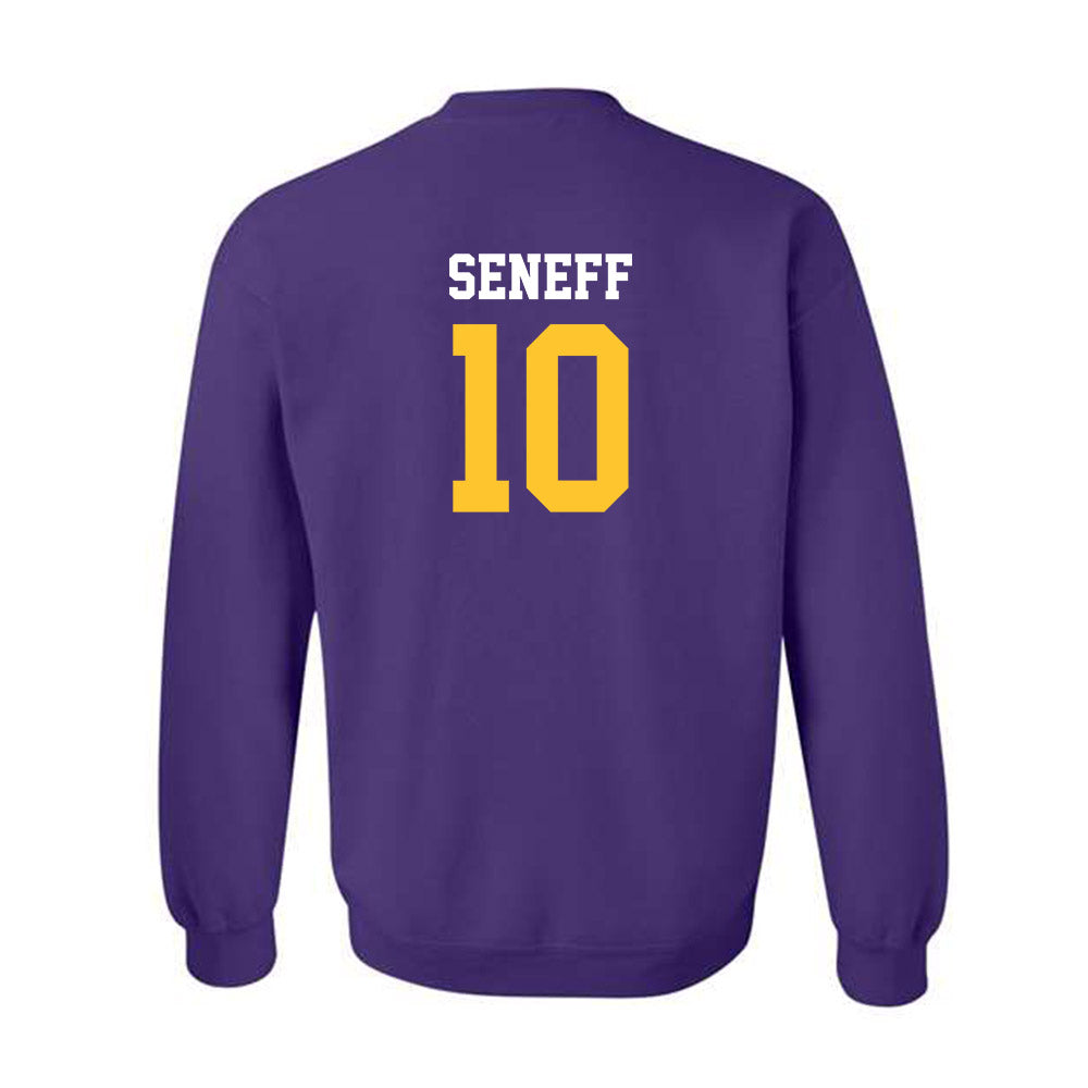 LSU - NCAA Beach Volleyball : Rachel Seneff - Classic Shersey Crewneck Sweatshirt-1