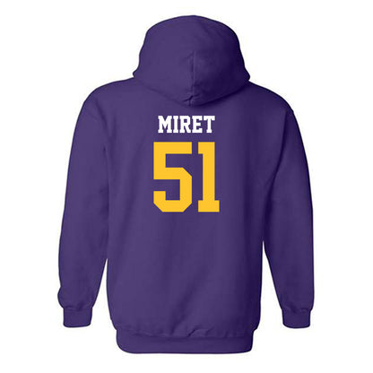 LSU - NCAA Football : Ryan Miret - Classic Shersey Hooded Sweatshirt-1