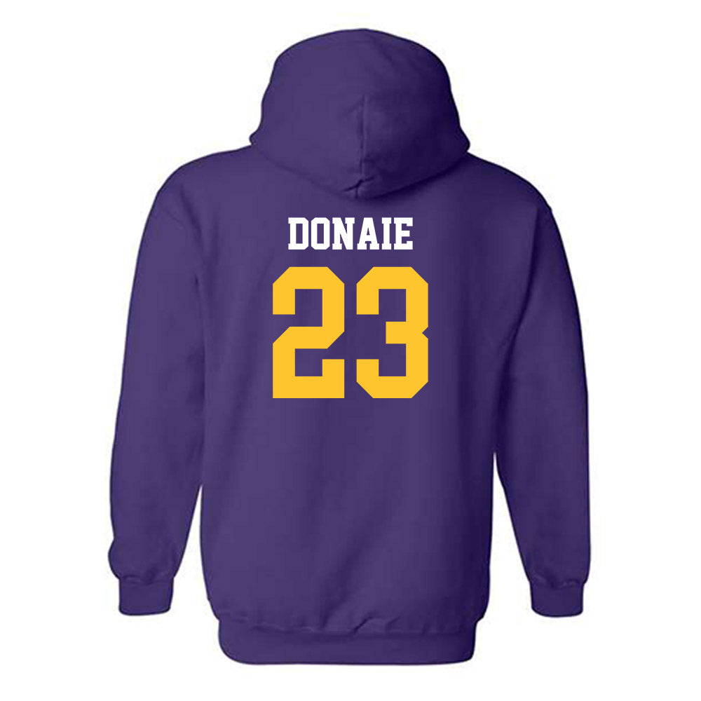LSU - NCAA Women's Volleyball : Sanaa Donaie - Classic Shersey Hooded Sweatshirt-1