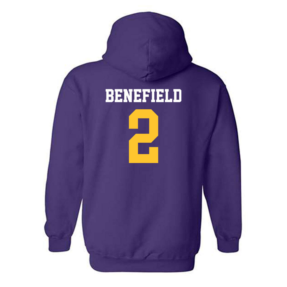LSU - NCAA Football : Ty Benefield - Classic Shersey Hooded Sweatshirt-1