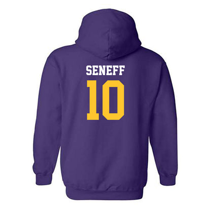 LSU - NCAA Beach Volleyball : Rachel Seneff - Classic Shersey Hooded Sweatshirt-1